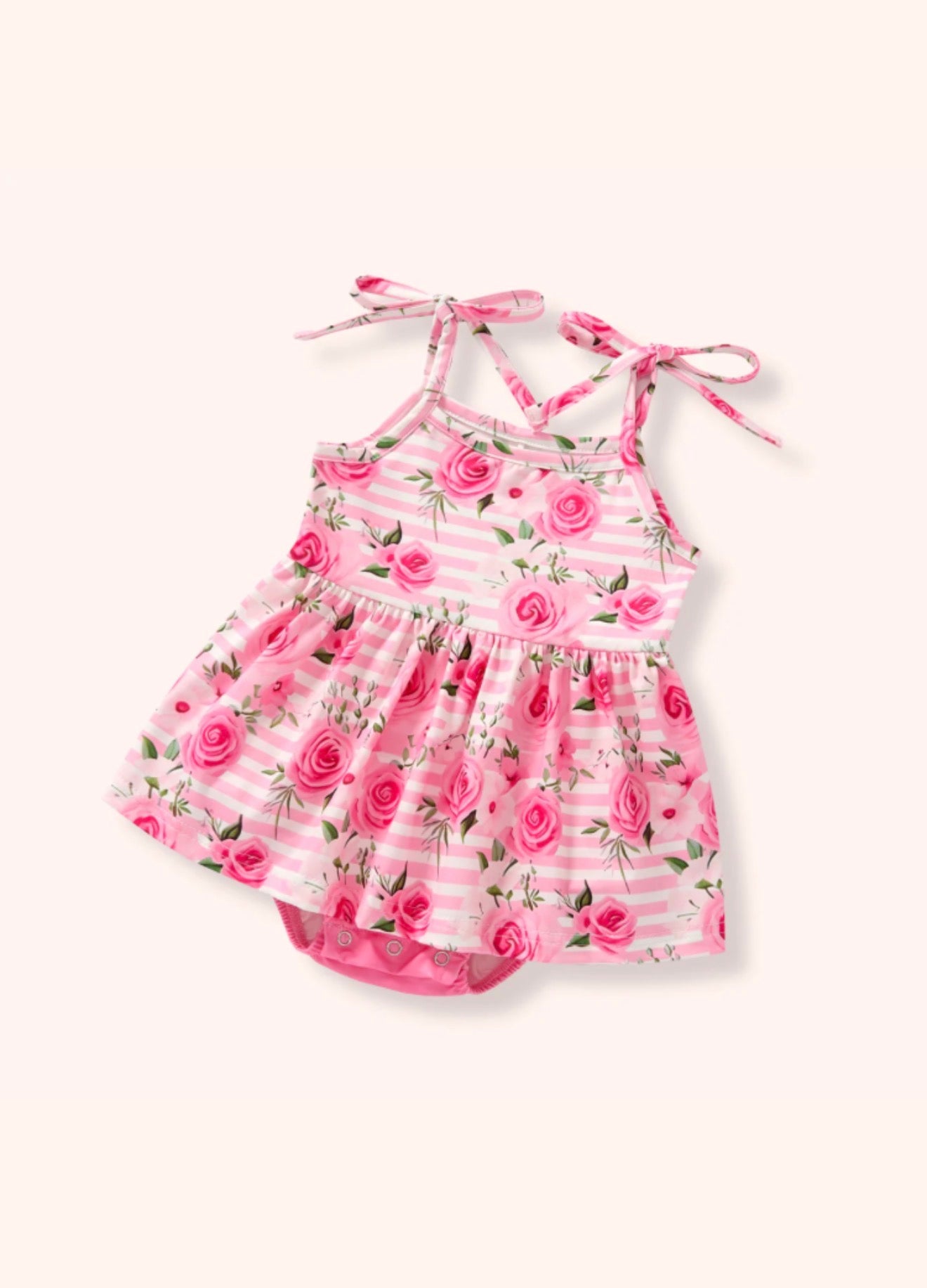 Pink Posies Romper