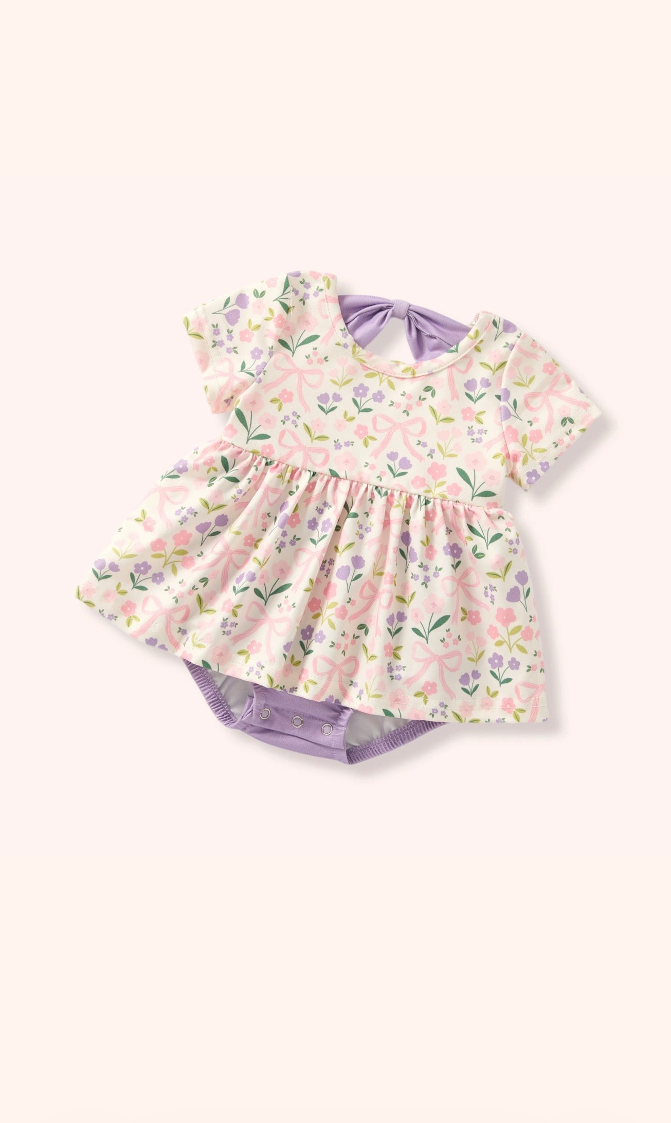 Blushing Bows Romper